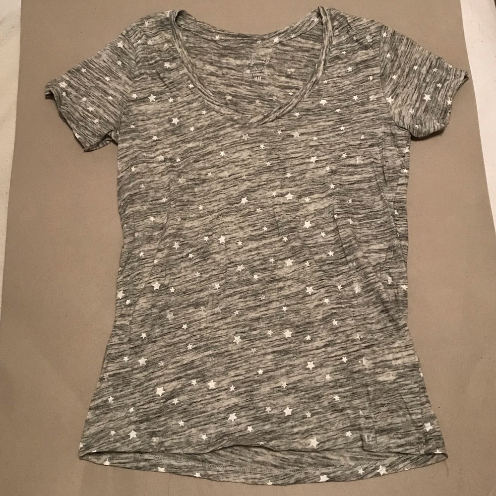 H&M Star Grey Shirt